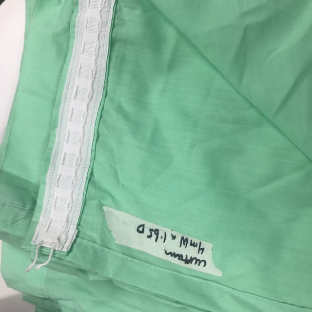 CURTAIN, Hospital Theatre or Privacy - Light Green 4m W x 1.65m L